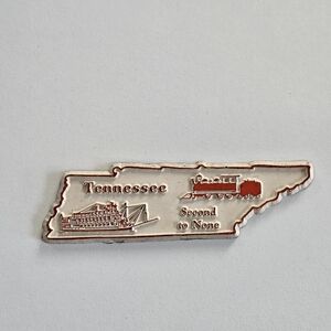 Vintage Tennessee State Travel Magnet Steamboat Train "Second To None" Souvenir